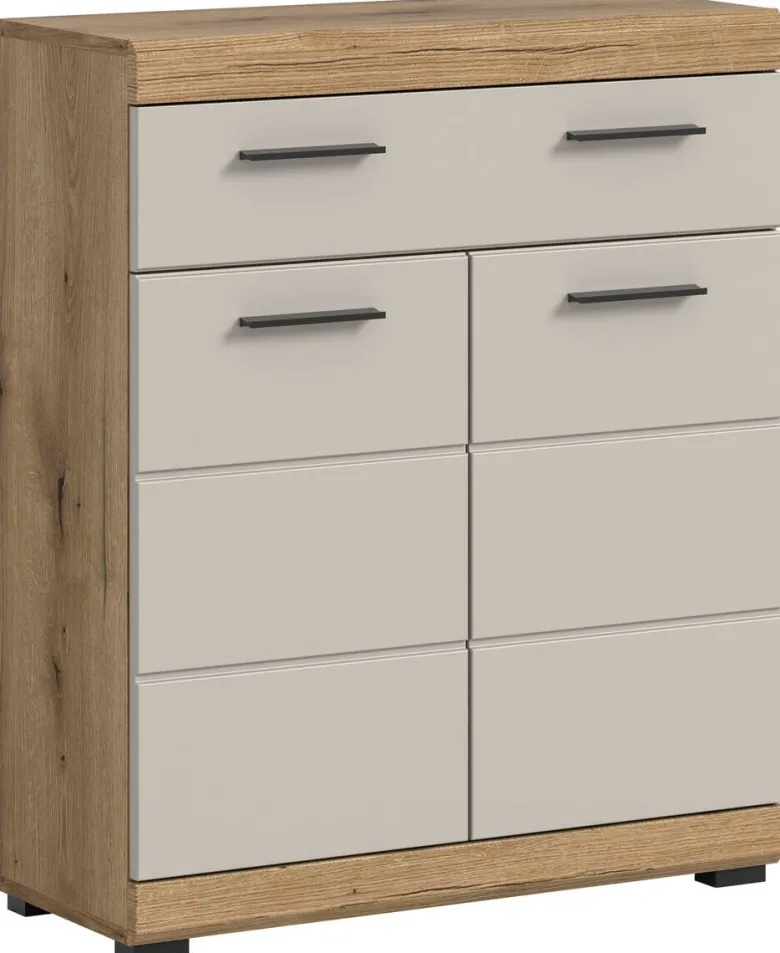 Badhochschrank Scout Evoke Oak Nachbildung Kaschmirgrau Nachbildung B/H/T: ca. 74x88x31 cm
