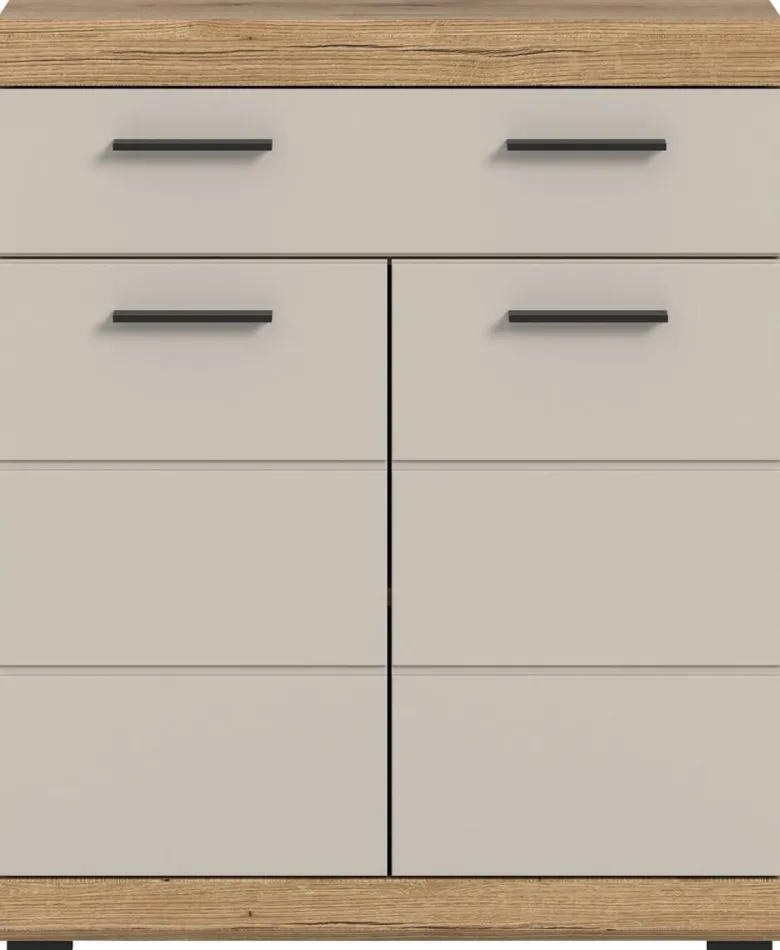 Badhochschrank Scout Evoke Oak Nachbildung Kaschmirgrau Nachbildung B/H/T: ca. 74x88x31 cm