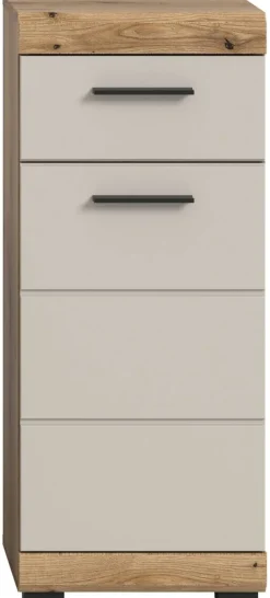 Badhochschrank Scout Evoke Oak Nachbildung Kaschmirgrau Nachbildung B/H/T: ca. 37x88x31 cm