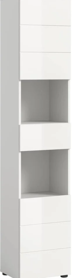 Badhochschrank VIRA weiß weiß Hochglanz B/H/T: ca. 38x190x34 cm