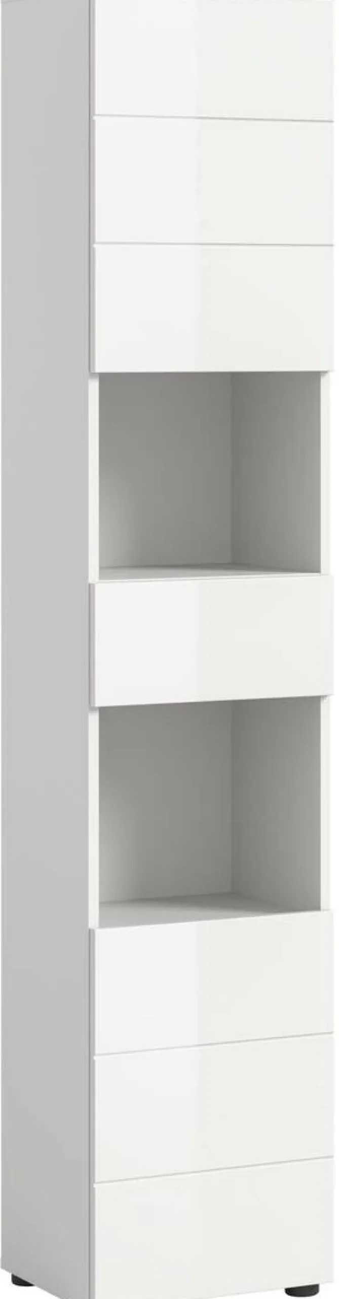 Badhochschrank VIRA weiß weiß Hochglanz B/H/T: ca. 38x190x34 cm
