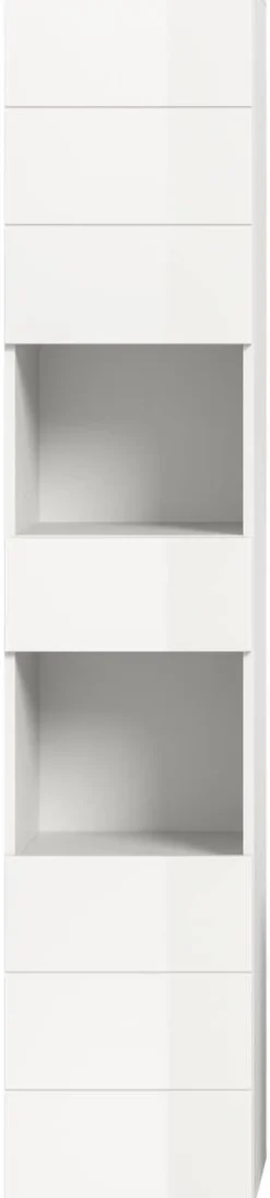 Badhochschrank VIRA weiß weiß Hochglanz B/H/T: ca. 38x190x34 cm