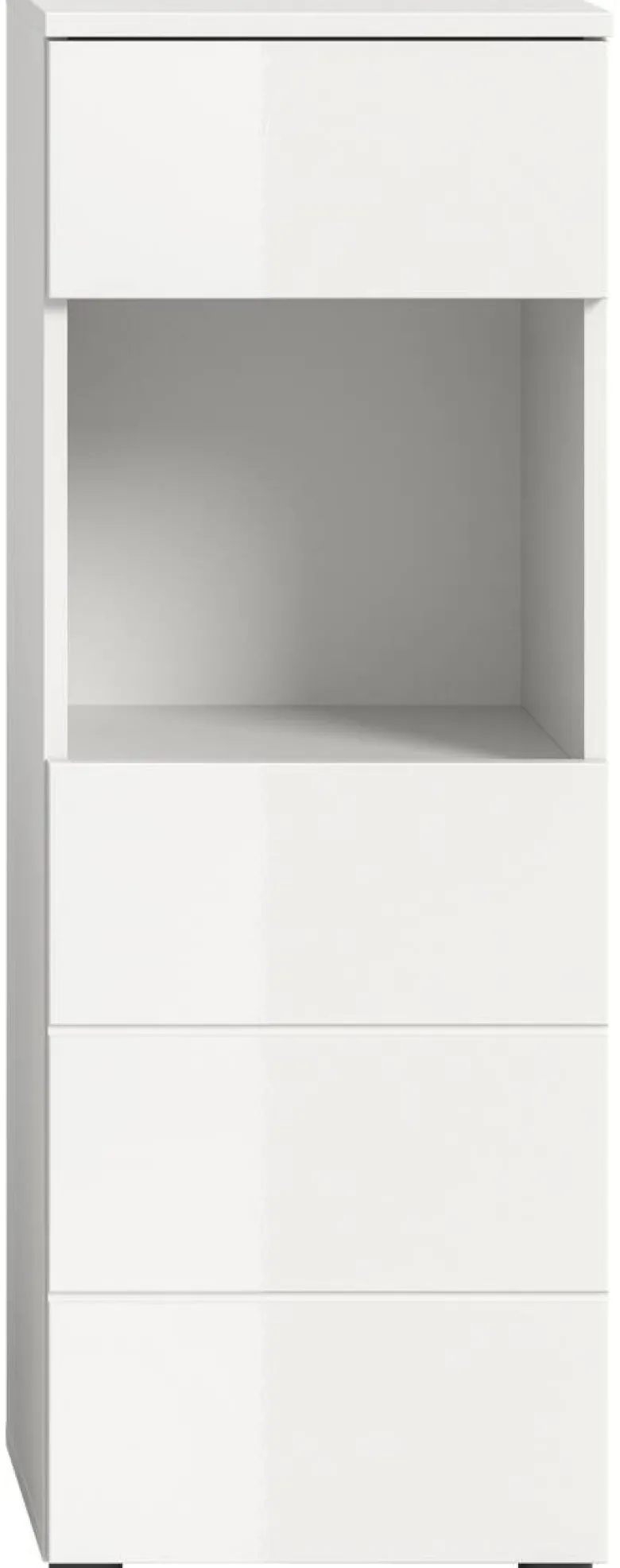 Badhochschrank VIRA weiß weiß Hochglanz B/H/T: ca. 38x106x34 cm