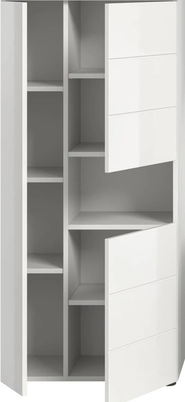 Badhochschrank VIRA weiß weiß Hochglanz B/H/T: ca. 60x133x34 cm