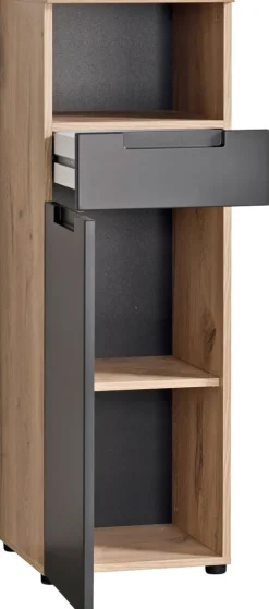 Badkommode Mailand Eiche Viking Nachbildung anthrazit B/H/T: ca. 35x111x35 cm