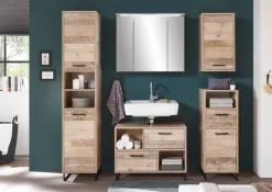 Badkommode Roof Old Wood Nachbildung B/H/T: ca. 38x102x37 cm