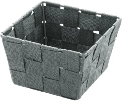Badkorb grau Kunststoff B/H/L: ca. 14x9x14 cm