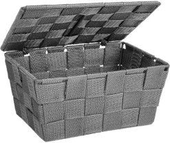 Badkorb grau Kunststoff B/H/L: ca. 19x10x14 cm