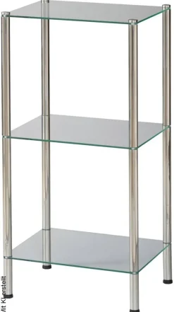 Badregal Edelstahl Edelstahl B/H/T: ca. 28x112x28 cm