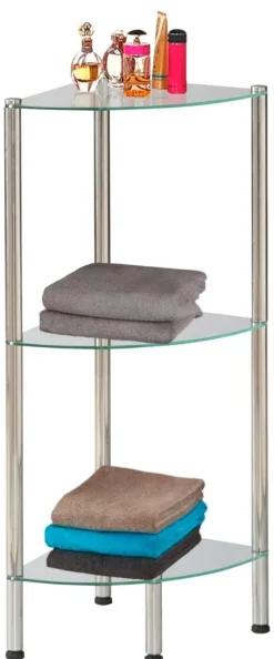 Badregal Edelstahl Edelstahl B/H/T: ca. 28x79x28 cm
