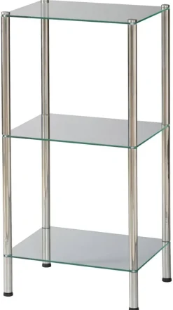 Badregal Edelstahl Edelstahl B/H/T: ca. 40x79x30 cm