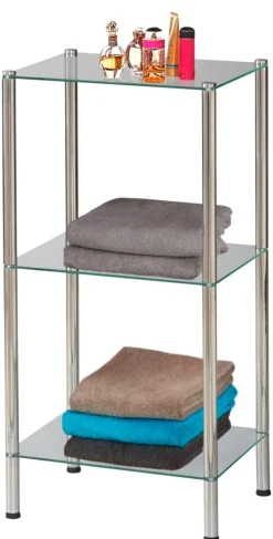 Badregal Edelstahl Edelstahl B/H/T: ca. 40x79x30 cm