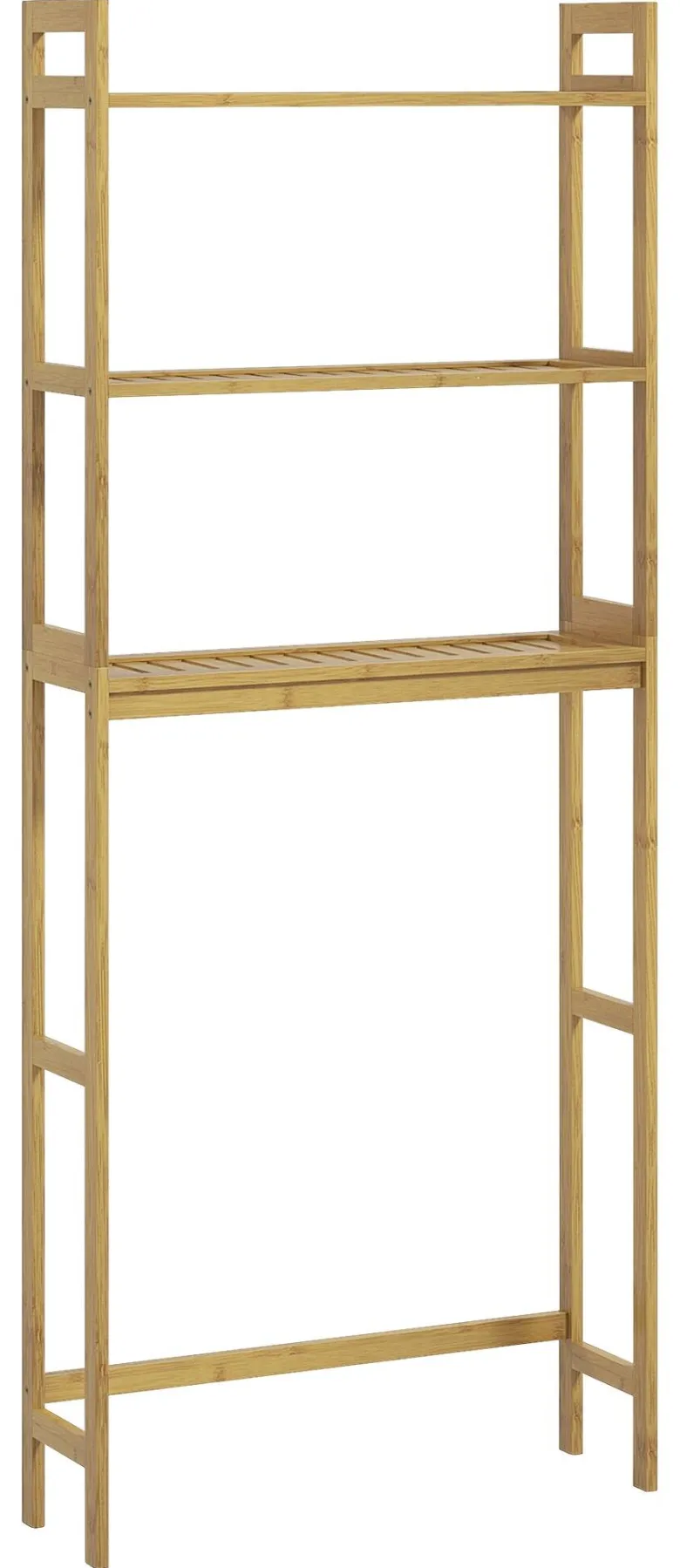 Badregal natur Bambus B/H/L: ca. 20x68x165 cm