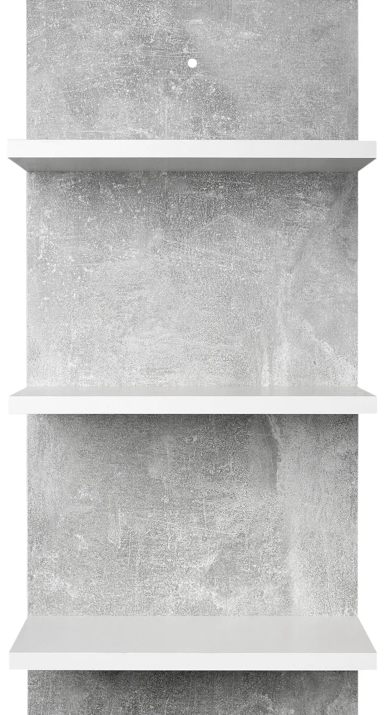 Bad-Set Madeira Beton Optik weiß B/H/T: ca. 123x76,5x28 cm