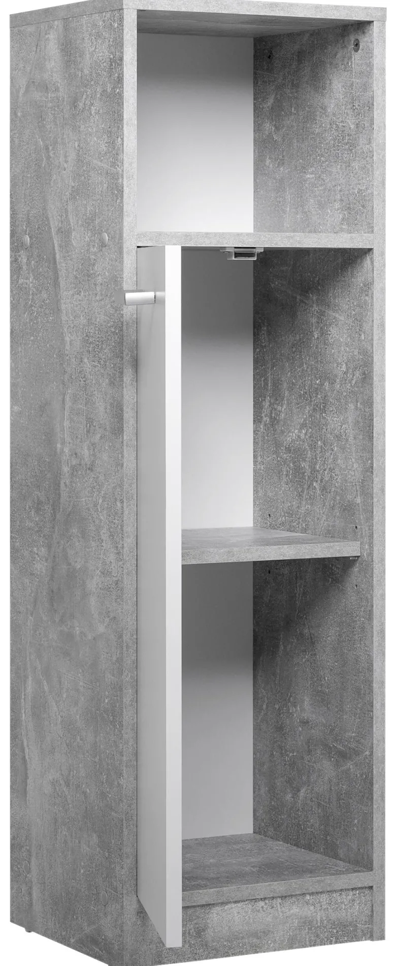 Bad-Set Madeira Beton Optik weiß B/H/T: ca. 123x76,5x28 cm