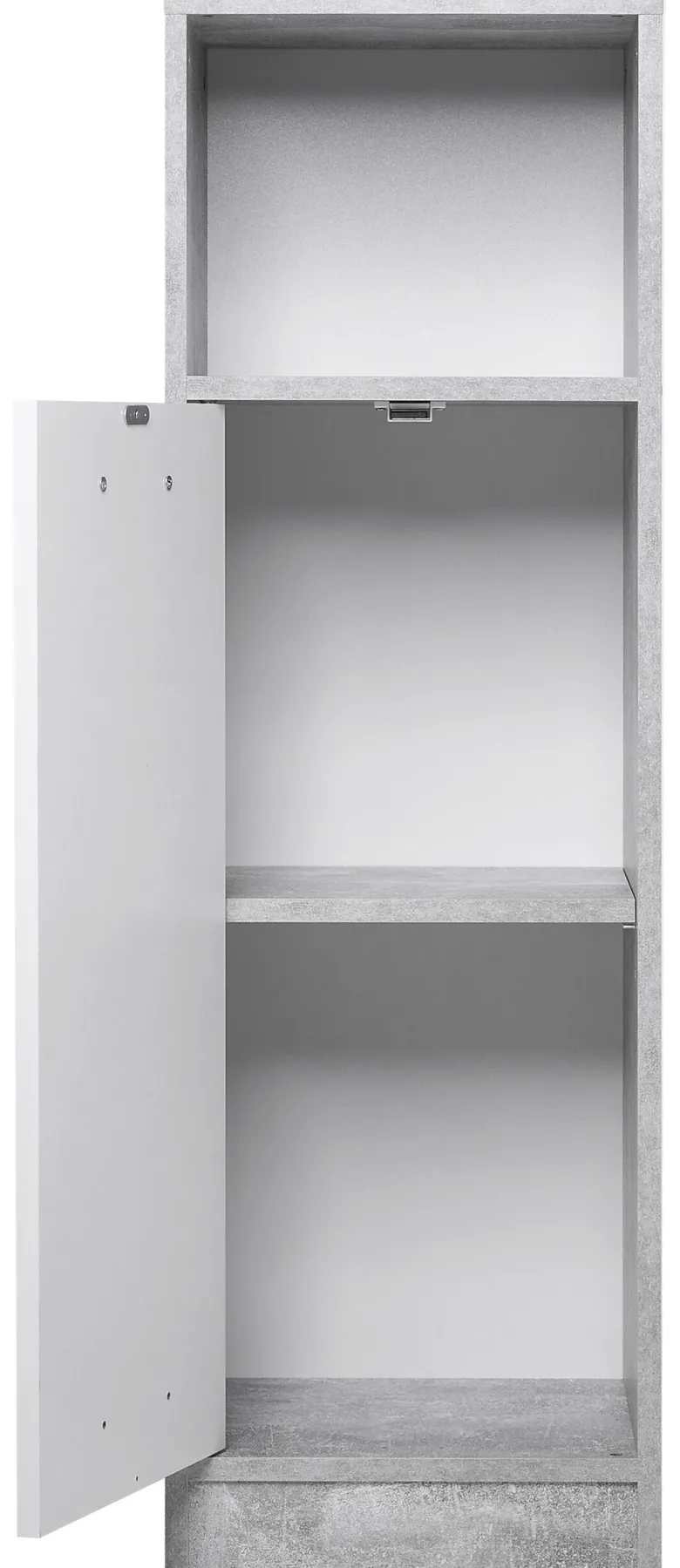 Bad-Set Madeira Beton Optik weiß B/H/T: ca. 123x76,5x28 cm