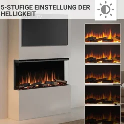 Balderia Elektrischer-Kamin EF407A Athena 36" B/H/T/L: ca. 92,8x49,5x21x92,8 cm
