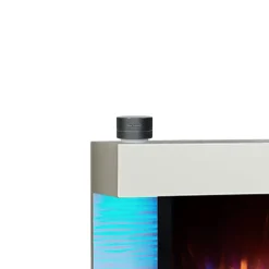 Balderia Wandkamin Helia grau MDF B/H/T: ca. 127x60x25 cm