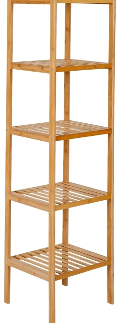 Bambusregal natur Bambus B/H/T: ca. 36x145x36 cm