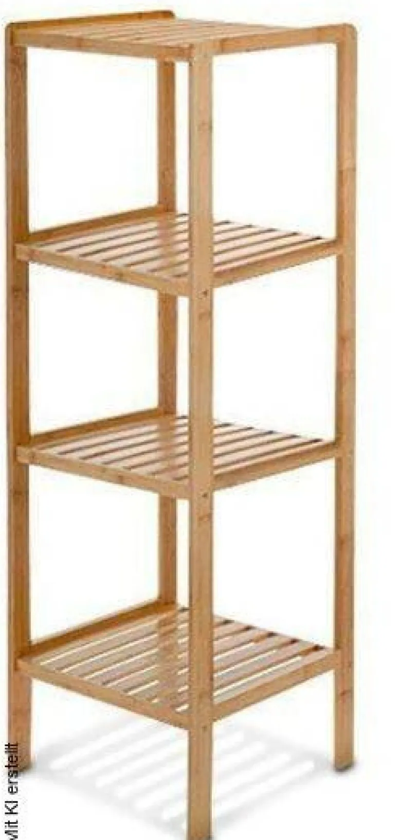 Bambusregal natur Holz B/H/T: ca. 36x114x36 cm