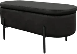Bank NOVA schwarz Metall B/H/T: ca. 95x42x37,5 cm