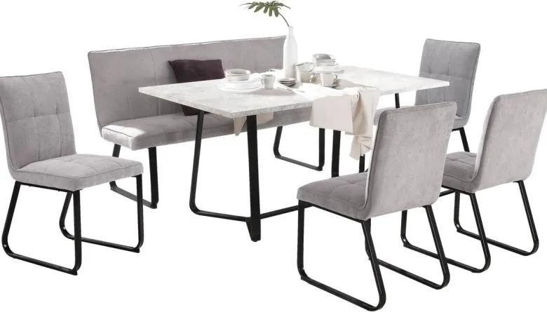 Bank TALEA hellgrau B/H/T: ca. 160x92x59 cm