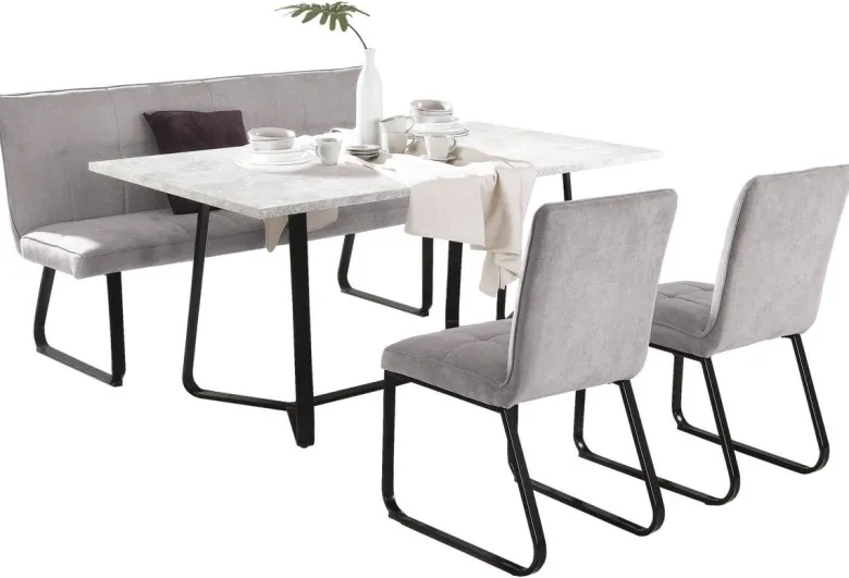 Bank TALEA hellgrau B/H/T: ca. 160x92x59 cm