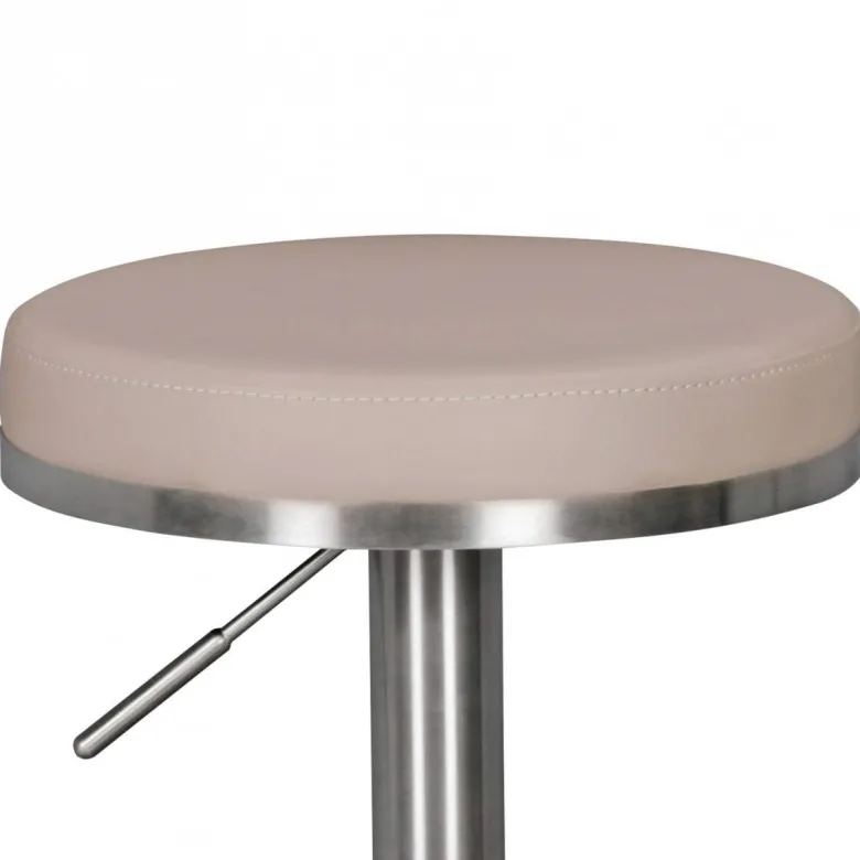 Barhocker beige Kunstleder B/H/T: ca. 38x82x38 cm