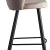Barhocker beige Stoff B/H/T: ca. 56x102,5x52,5 cm