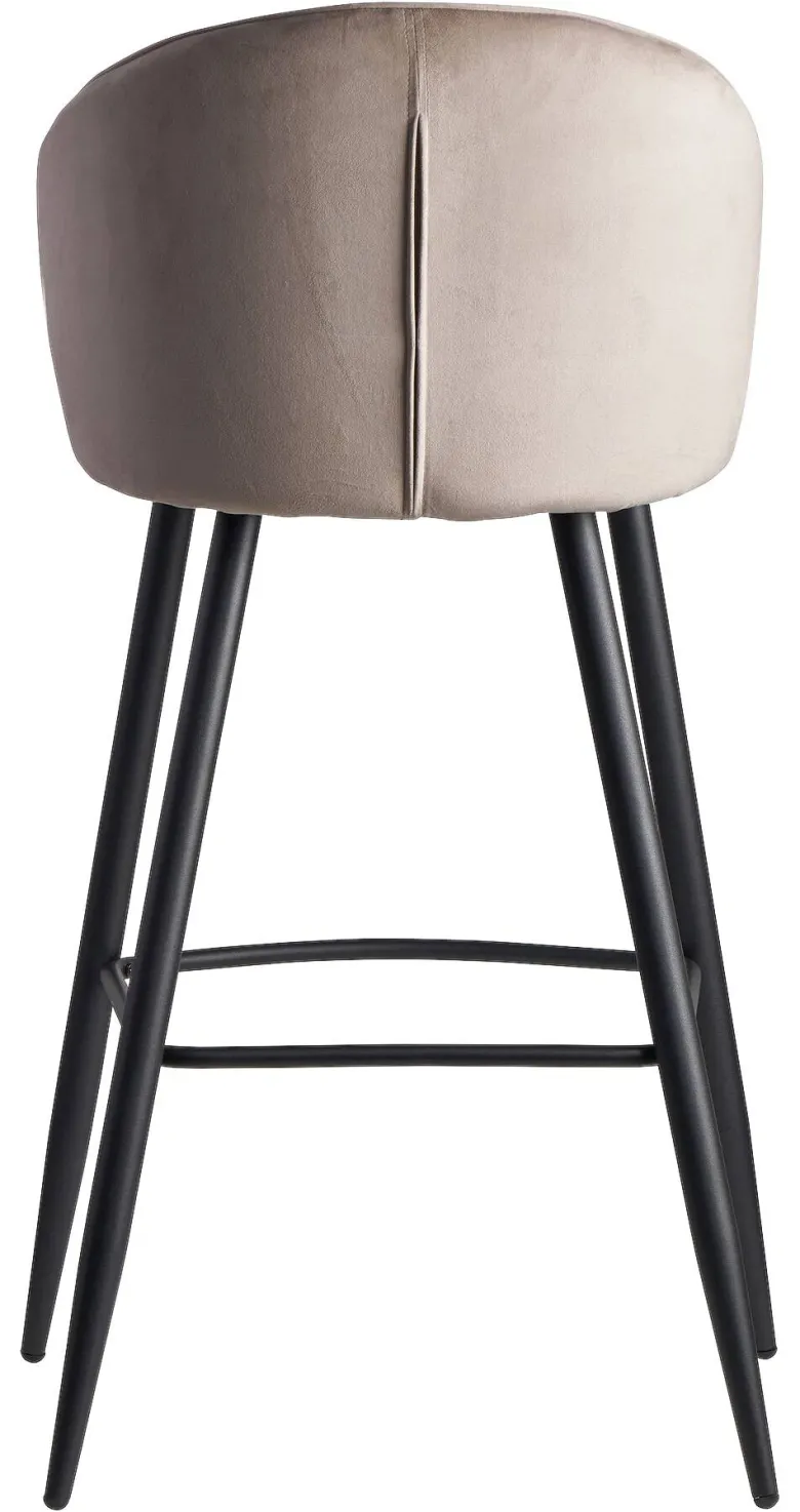 Barhocker beige Stoff B/H/T: ca. 56x102,5x52,5 cm