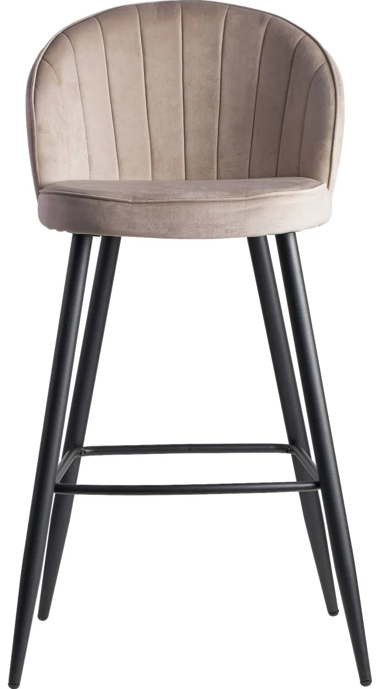 Barhocker beige Stoff B/H/T: ca. 56x102,5x52,5 cm
