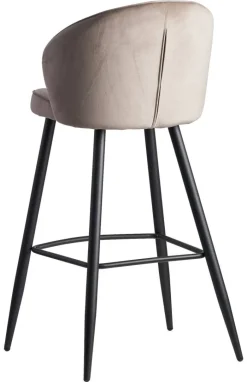 Barhocker beige Stoff B/H/T: ca. 56x102,5x52,5 cm