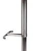Barhocker braun Edelstahl Kunstleder Edelstahl B/H/T: ca. 43x90x43 cm