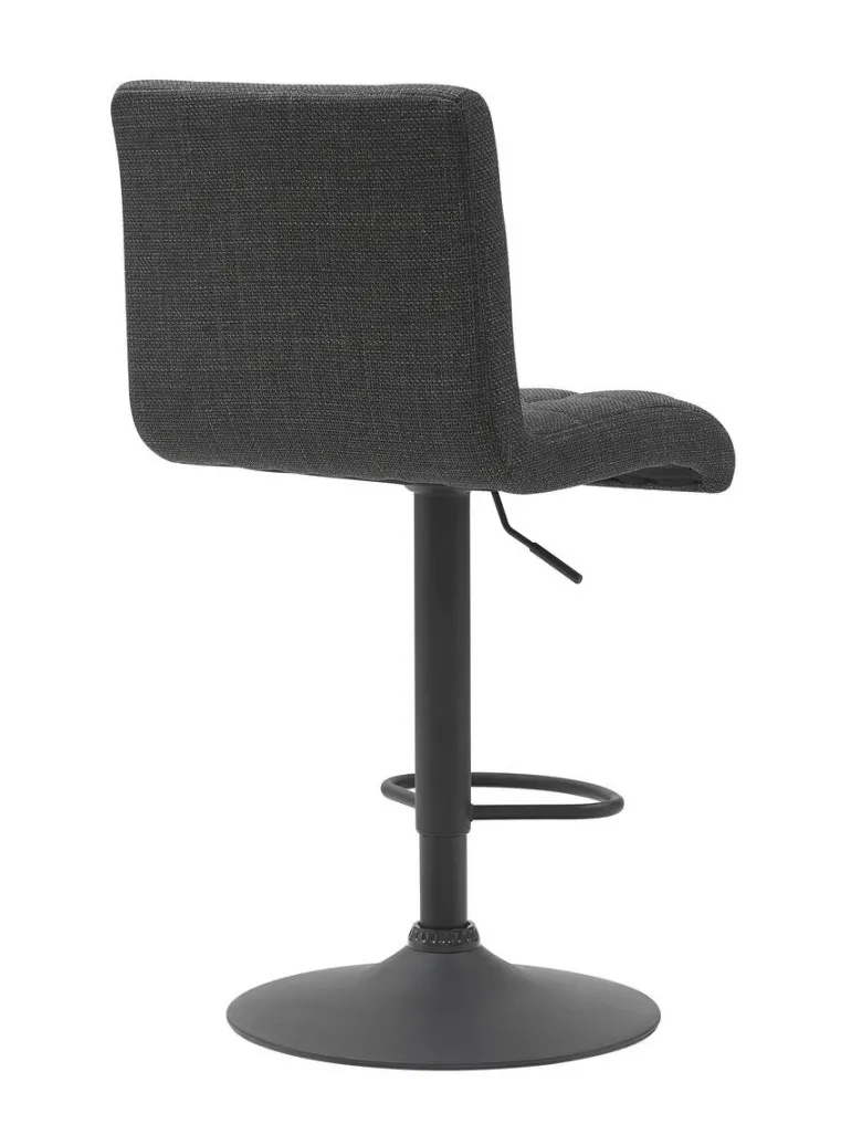 Barhocker Erika anthrazit Microfaser Webstoff B/H/T: ca. 47x93x57 cm
