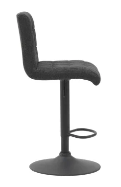 Barhocker Erika anthrazit Microfaser Webstoff B/H/T: ca. 47x93x57 cm