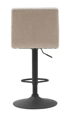 Barhocker Erika beige Microfaser Webstoff B/H/T: ca. 47x93x57 cm