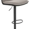 Barhocker FM-1046 anthrazit Microfaser B/H/T: ca. 46x86x53 cm