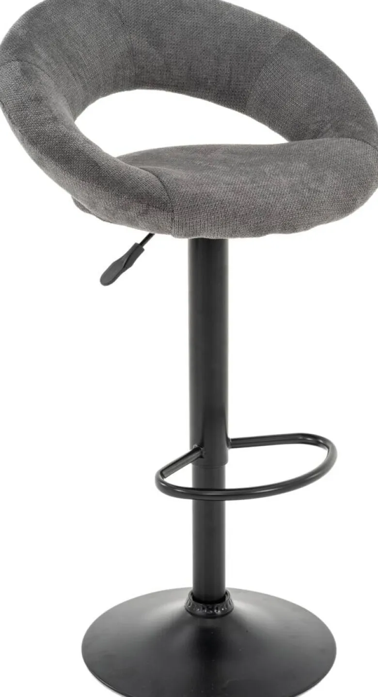Barhocker FM-120-1 anthrazit Microfaser B/H/T: ca. 56x103x50 cm