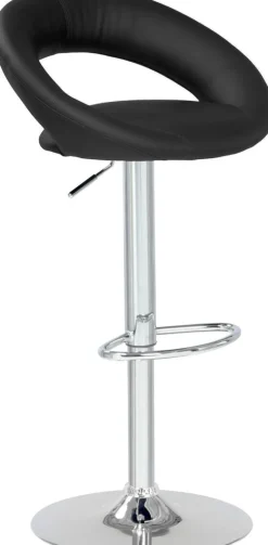 Barhocker FM-120 schwarz B/H/T: ca. 57x82x51 cm
