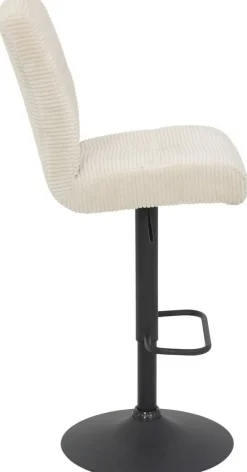 Barhocker Leni I, 2er-Set creme Microfaser B/H/T: ca. 44x124x57 cm