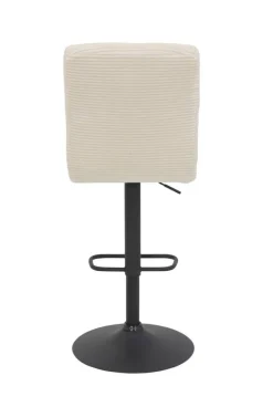 Barhocker Leni I, 2er-Set creme Microfaser B/H/T: ca. 44x124x57 cm