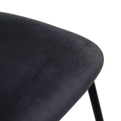 Barhocker MIKA schwarz Samt B/H/T: ca. 48,5x111x50 cm