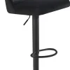 Barhocker schwarz Samt B/H/T: ca. 45x106x51 cm