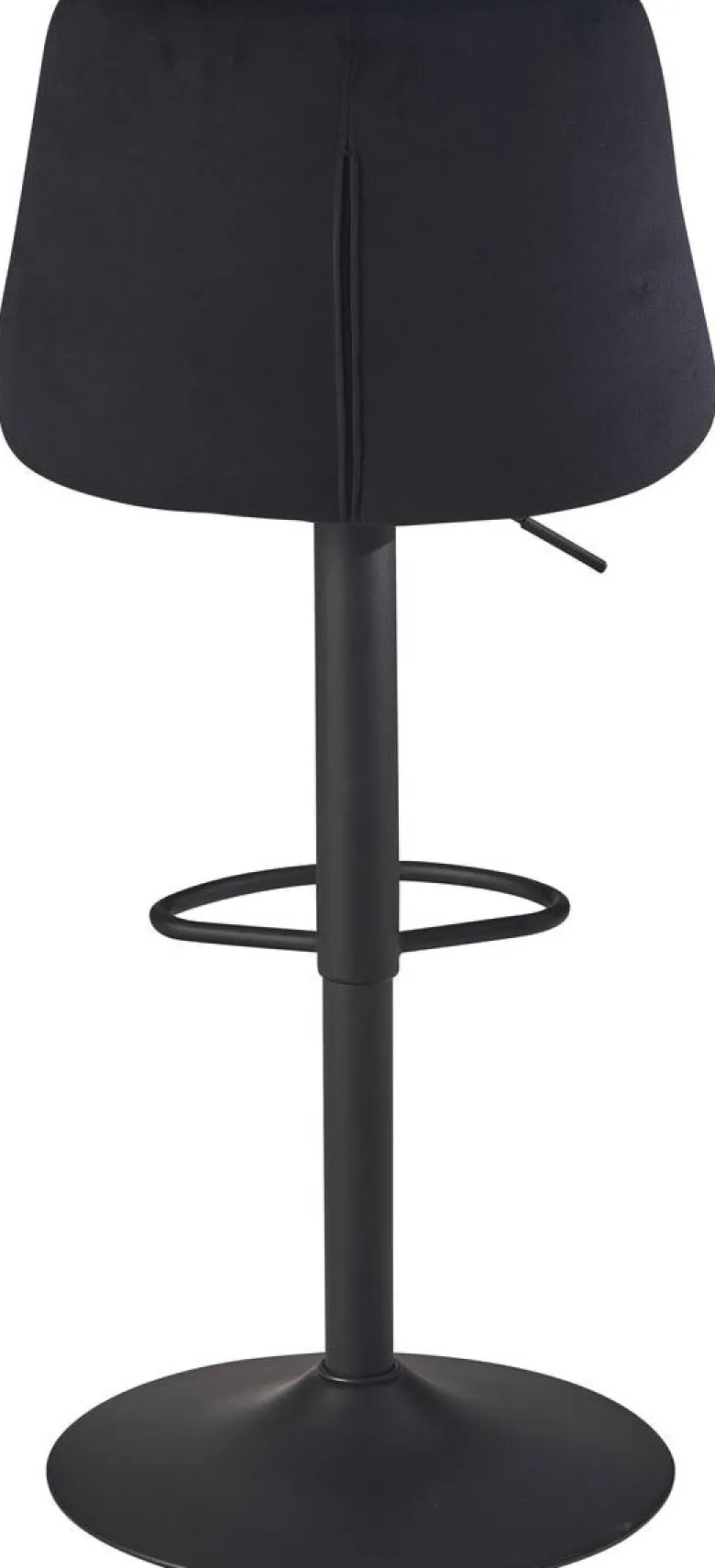Barhocker schwarz Samt B/H/T: ca. 45x106x51 cm