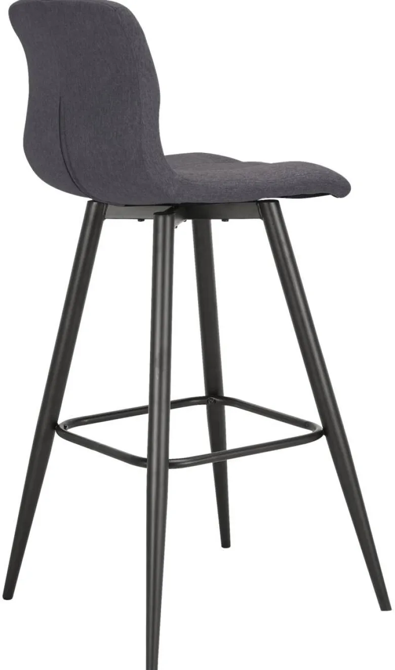 Barhocker SIMONE 2er-Set anthrazit Webstoff B/H/T: ca. 42x103x51 cm