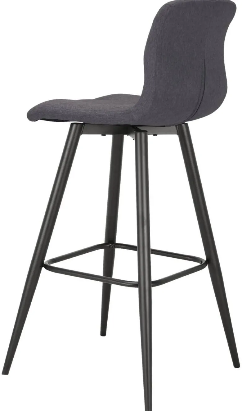 Barhocker SIMONE 2er-Set anthrazit Webstoff B/H/T: ca. 42x103x51 cm