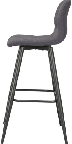Barhocker SIMONE 2er-Set anthrazit Webstoff B/H/T: ca. 42x103x51 cm