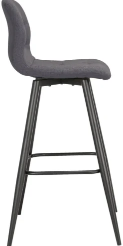 Barhocker SIMONE 2er-Set anthrazit Webstoff B/H/T: ca. 42x103x51 cm