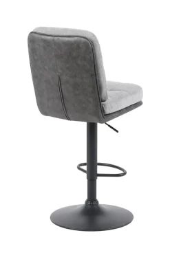 Barhocker Vila grau anthrazit Microfaser Webstoff B/H/T: ca. 43x99x59 cm