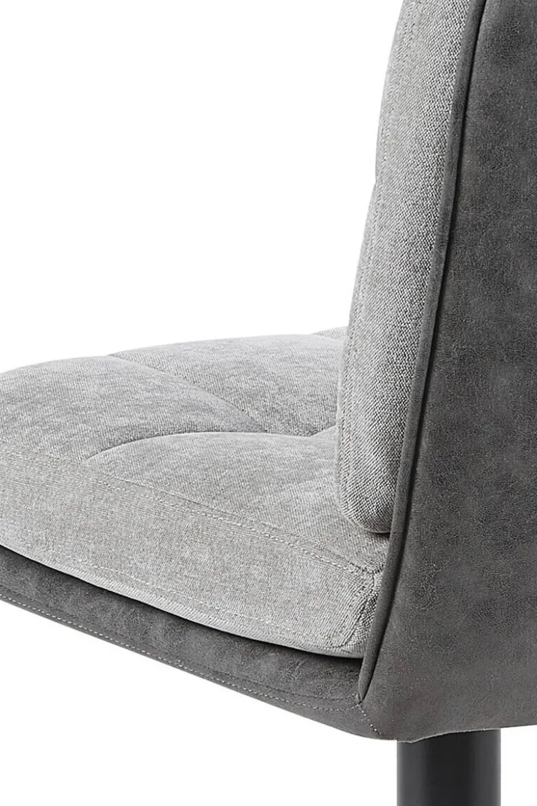 Barhocker Vila grau anthrazit Microfaser Webstoff B/H/T: ca. 43x99x59 cm